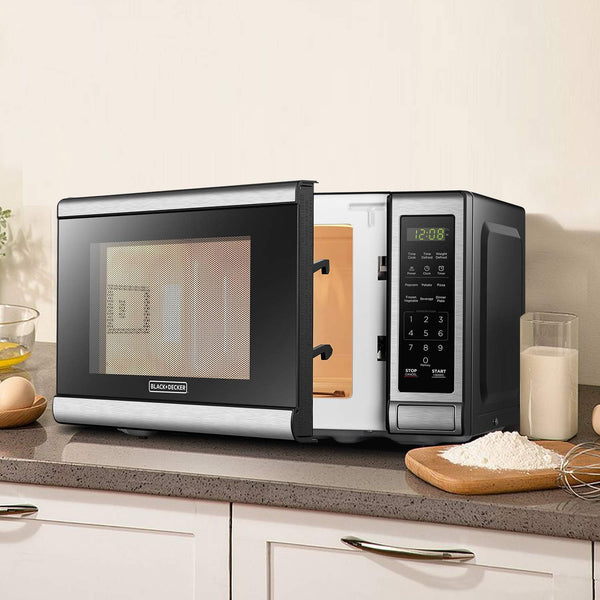 BLACK+DECKER Countertop Microwave Oven, 0.7 Cu.Ft, 700W, Stainless Steel6