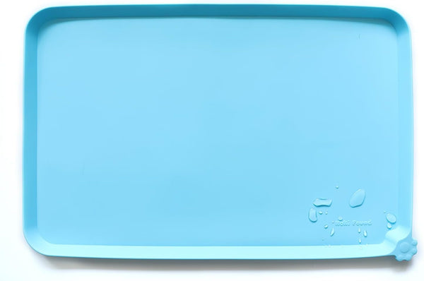 Hoki Found -Waterproof Pet Feeding Mats with High Lips - Multiple Size and Colors for Dogs, Cats & Others-G7