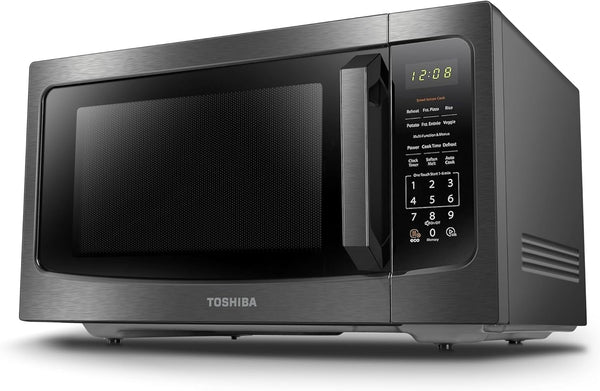 Microwave Oven with Smart Sensor, 1.6 Cu.Ft, 1200W | Position Memory Turntable, Sound On/Off, Countertop, 13.6" Turntable, Black Stainless Steel1