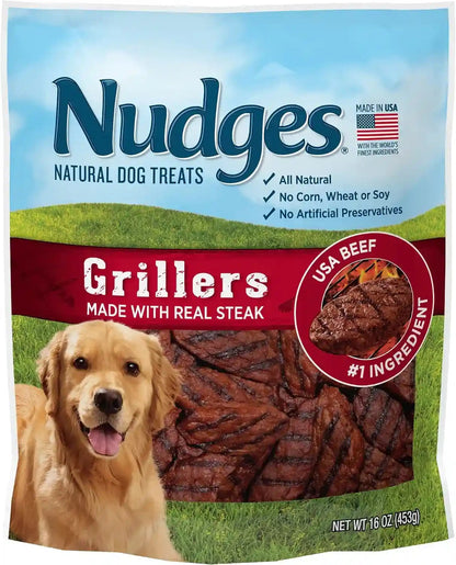 Blue Buffalo Nudges Chicken Homestyle Natural Dog Treats, Pot-Pie-Inspired Recipe, Healthy Reward or Training Treat, Made in the USA with Real Chicken, No Artificial Preservatives, 16 Oz.17