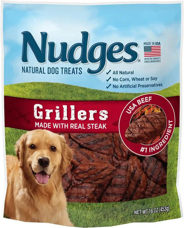 Blue Buffalo Nudges Chicken Homestyle Natural Dog Treats, Pot-Pie-Inspired Recipe, Healthy Reward or Training Treat, Made in the USA with Real Chicken, No Artificial Preservatives, 16 Oz.17