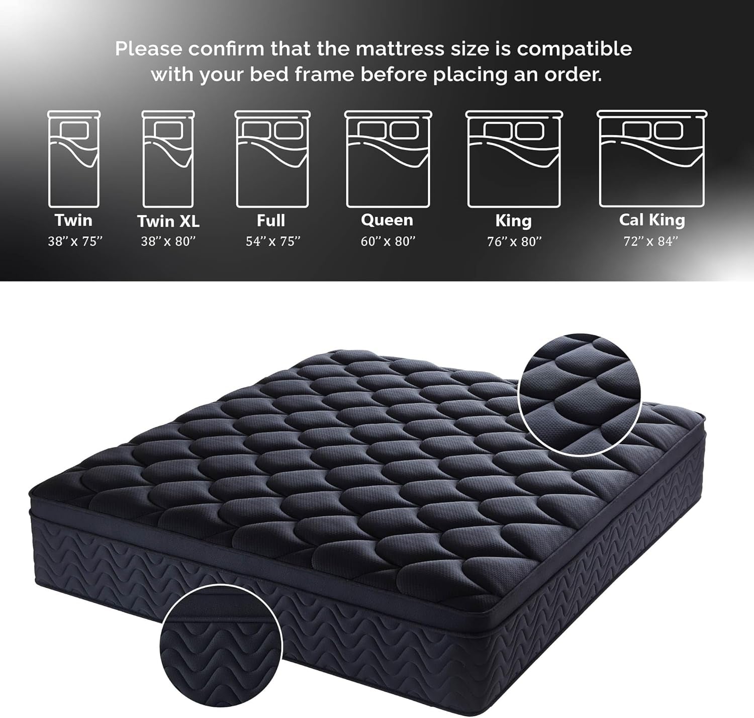 premium-12-inch-queen-size-mattress-black-diamond-quilted-individual-pocket-spring-memory-foam-top-luxurious-support-pressure-relief-mot