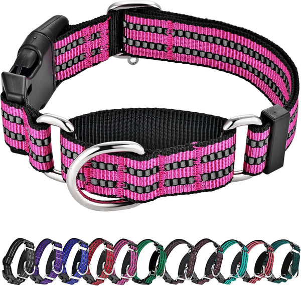 Martingale Collars for Dogs, Reflective Escape Proof Training Dog Collars with Quick Release Buckle,Adjustable No Slip Nylon Dog Collar for Medium Pets8