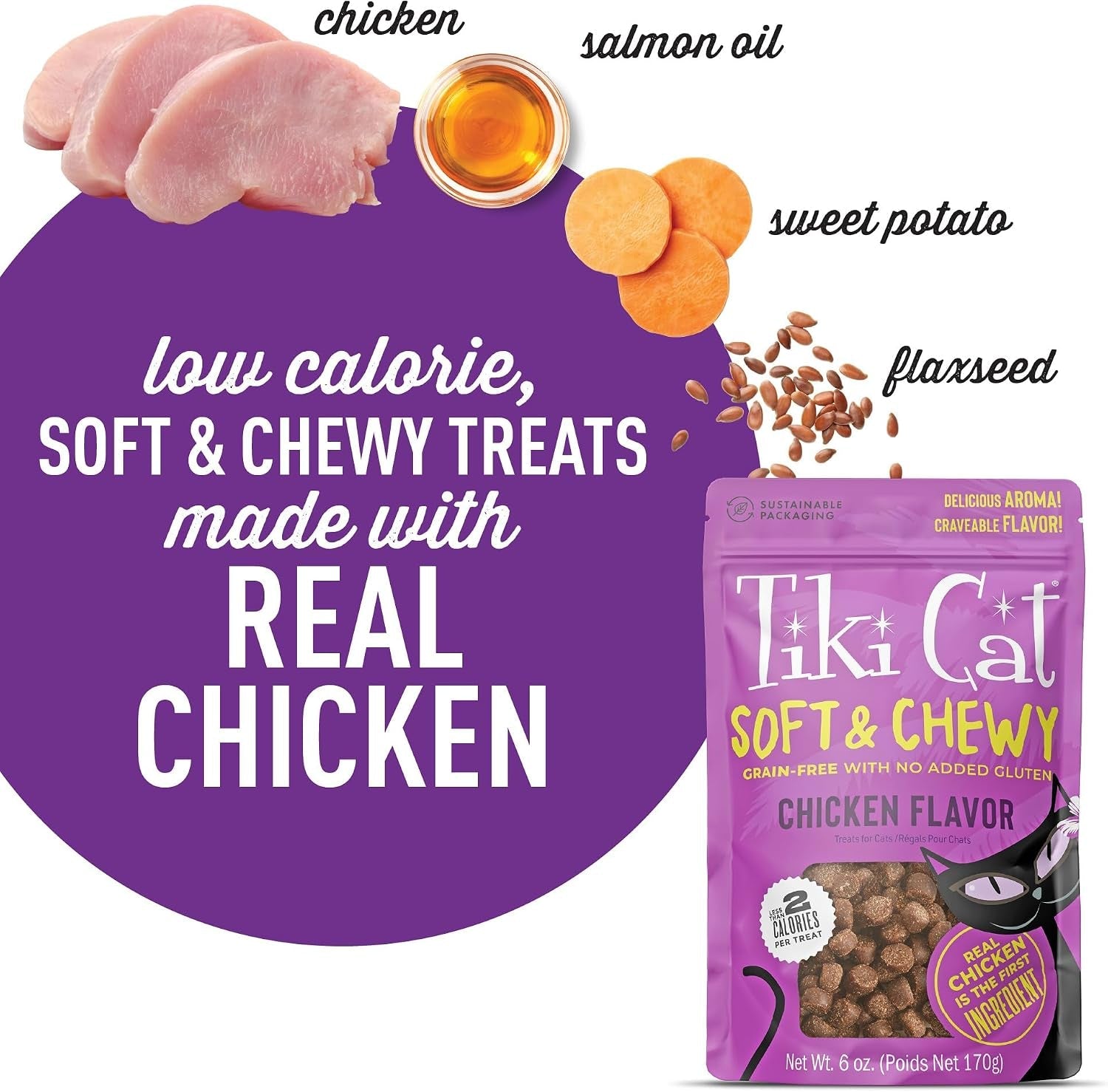 tiki-cat-soft-chewy-treats-chicken-flavor-3-calories-per-treat-with-grain-free-and-no-added-gluten-6-oz-pouch
