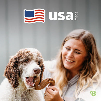 Benebone Tripe Bone Durable Dog Chew Toy for Aggressive Chewers, REAL Beef, Made in USA, Medium5
