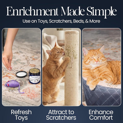 The Cat'S Mewow 100% Pure Catnip – North American Grown – Strong Aroma for Play & Enrichment – Resealable Freshness Jar – Veteran-Owned Brand5
