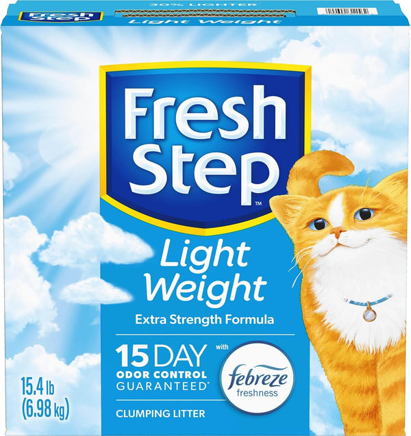 Fresh Step Light Weight Clumping Litter, Extra Strength Formula with Febreze Freshness, 15.4 Lb. Box (Package May Vary)12