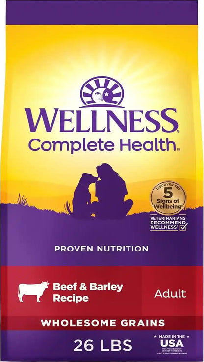 Wellness Complete Health Adult Dry Dog Food, Wholesome Grain Kibble, Natural, Chicken and Oatmeal Recipe, 30 Lb Bag23