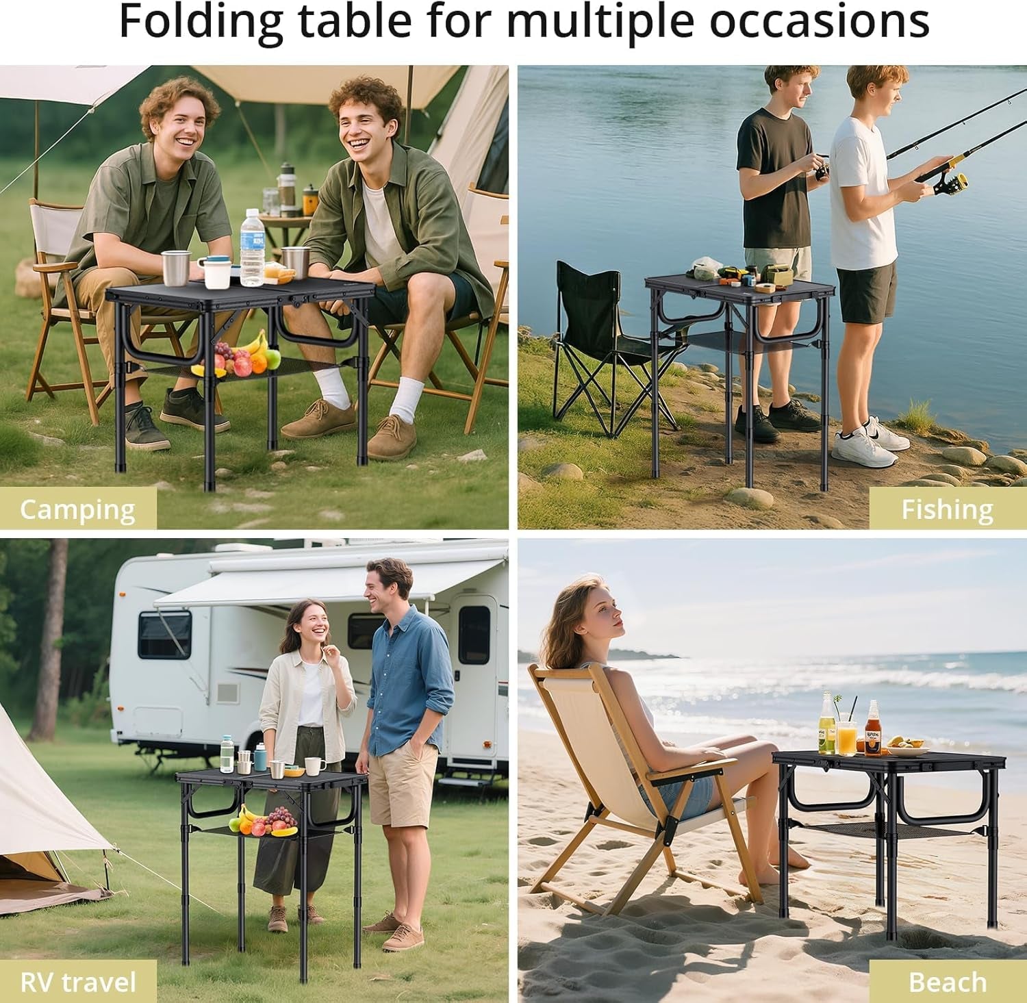 folding-camping-table-24x-16-adjustable-height-small-folding-table-with-storage-net-aluminum-compact-folding-table-lightweight-portable-table-for-outdoor-travel-cooking-picnic-pure-black