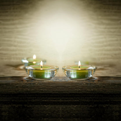 WGV Sturdy Tea Light Votive Candle Holder 3" W, Clear Heavy Thick Chubby Plate Bowl Glass, Small Accent Decor, 1 Pc5