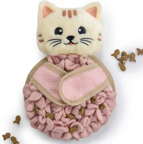 Catstages Snuffle Mat for Cats - Interactive Foraging Toy with Hidden Treats, Non-Slip Base, and Hunting Stimulation for Mental and Physical Activity, 8.7" X 6"1