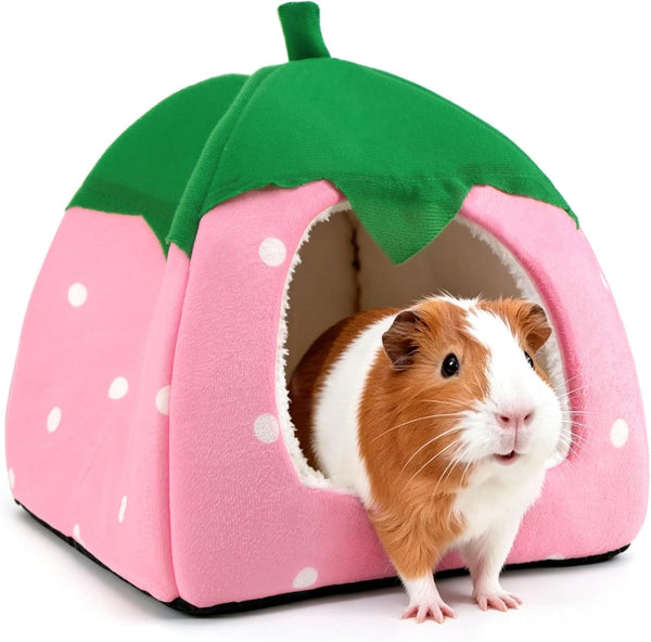 Guinea Pig Hideout Bed, Dwarf Rabbit House Cave | Cozy Hide-Out Cage Accessories for Little Bunny, Hedgehog, Ferret, Chinchilla & Other Small Animals, Grey9