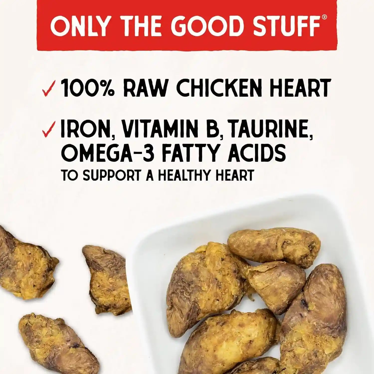 stella-chewys-freeze-dried-raw-chicken-heart-dog-treats-single-ingredient-no-additives-premium-training-treats-perfect-for-picky-eaters-11oz-bag
