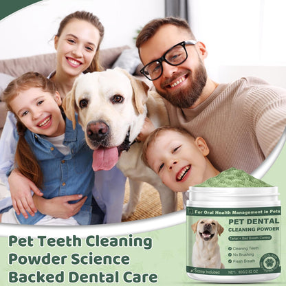 Dog Teeth Cleaning Powder, Dog Dental Powder, Dog Dental Care, Targets Tartar & Bad Breath & Reduces Plaque, Dental Powder for Dog Teeth Cleaning, Green7