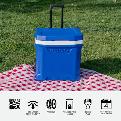 Hard Coolers | Profile II Series | Insulated Ice Chests | Roller Cooler with Wheels6