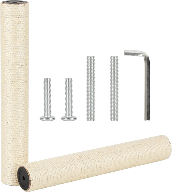 6.8Cm 2.7In Diameter Cat Tree Scratching Post Replacement Sisal (2Posts*30Cm/11.81In, M8)12