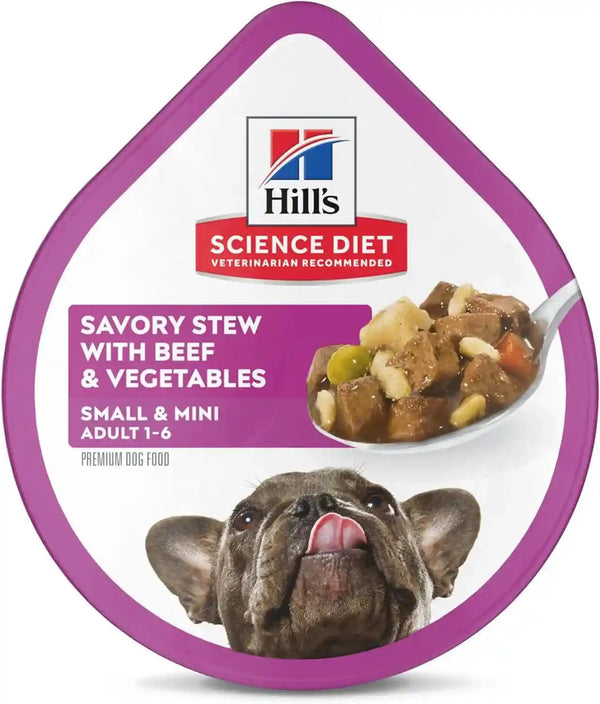 Hill'S Science Diet Adult 1-6 Small & Mini Wet Dog Food Variety Pack | #1 Veterinarian Recommended, Chicken & Vegetables, Beef & Vegetables, 3.5 Oz. Trays, 12-Pack13