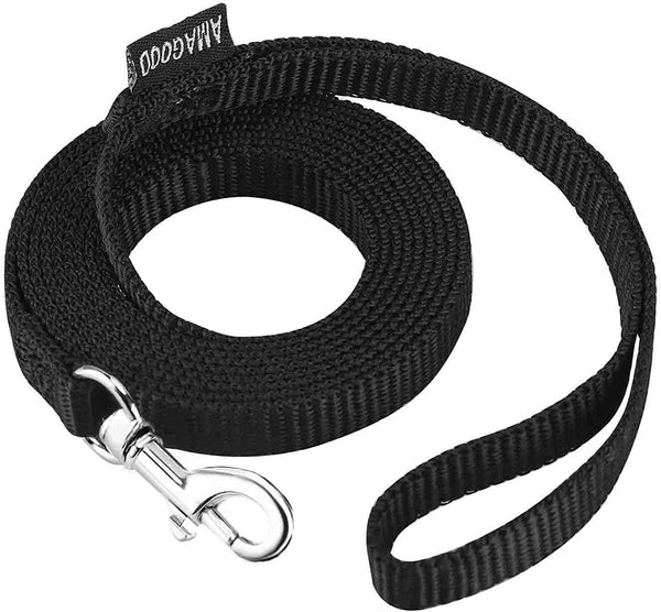 AMAGOOD 6 FT Puppy/Leash, Strong Traditional Style with Easy to Use Collar Hook, Great for Small, Medium and Large Dogs (5/8In X 6 Ft, Purple)70