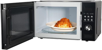 MW1101B-A Countertop Microwave Oven with Button Control, LED Display 1000W, 10 Power Levels, 6 Auto Menus, Glass Turntable and Child Safe Lock, 1.1 Cu. Ft., Black5