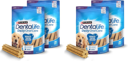 Purina Dentalife Daily Oral Care Large Dog Dental Chews Multipack - (Pack of 2) 30 Ct. Pouches10