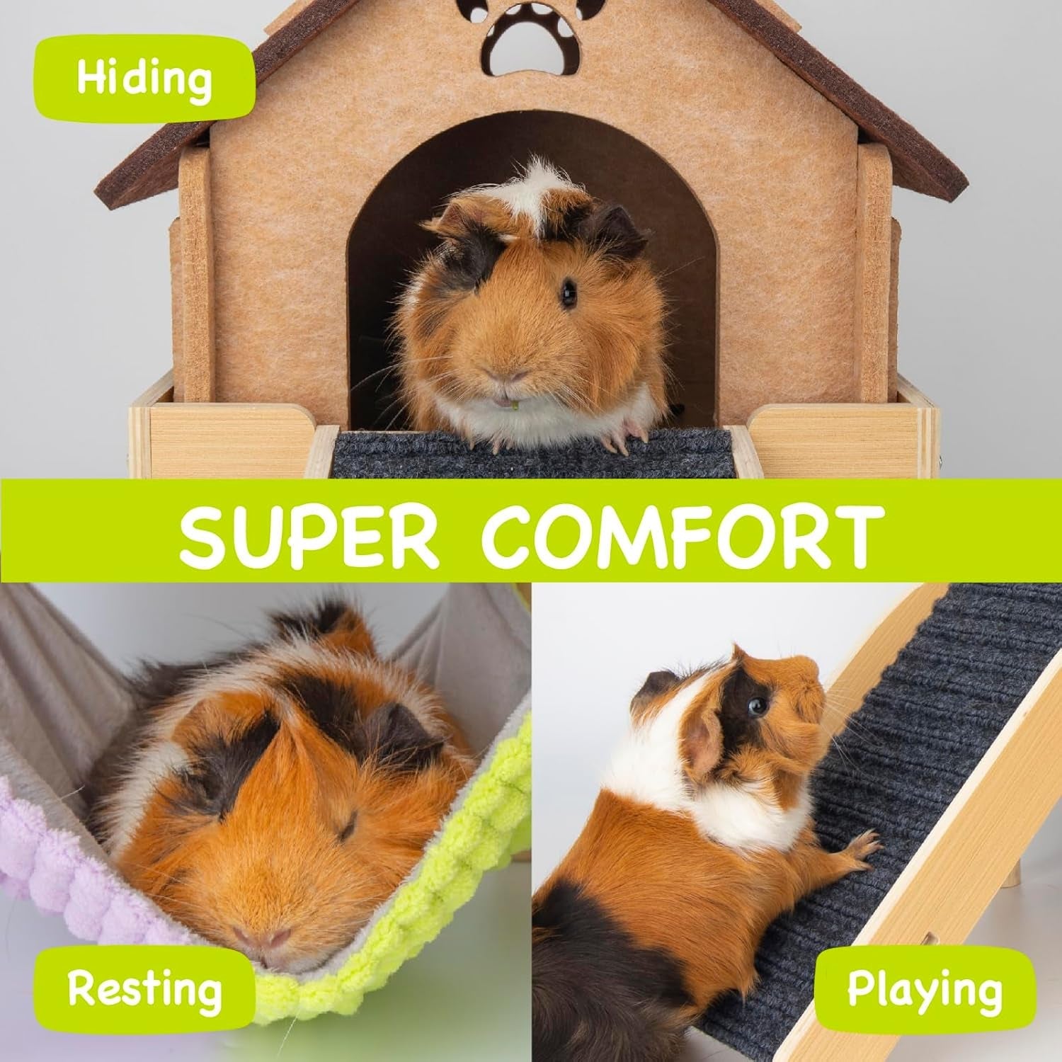 besnew-3-in-1-enlarged-guinea-pig-hammock-wooden-guinea-pig-hideout-with-house-platform-stairs-small-animal-toys-for-hiding-sleeping-activities