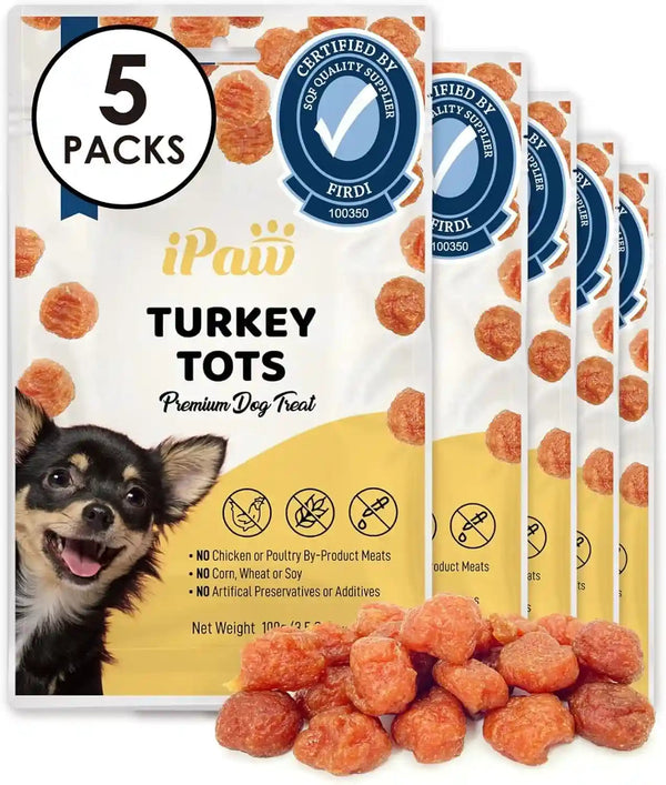 Ipaw Chicken Tots Dog Treat,Sqf-Certified Production Process,Training Treat | Puppy Training, Human Grade, Training Reward, Hypoallergenic, Easy to Digest12