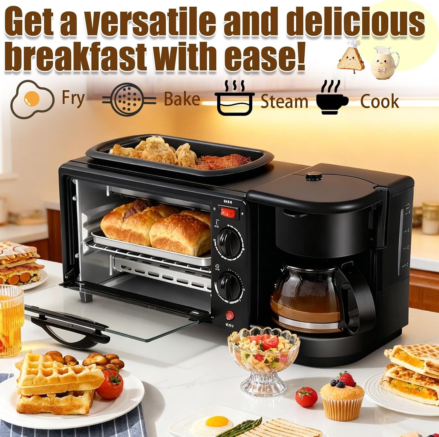 breakfast-center-4-in-1-with-coffee-maker-non-stick-skillet-7l-toaster-oven-and-dual-heating-elements-compact-kitchen-appliance-for-apartments-and-dorm-living