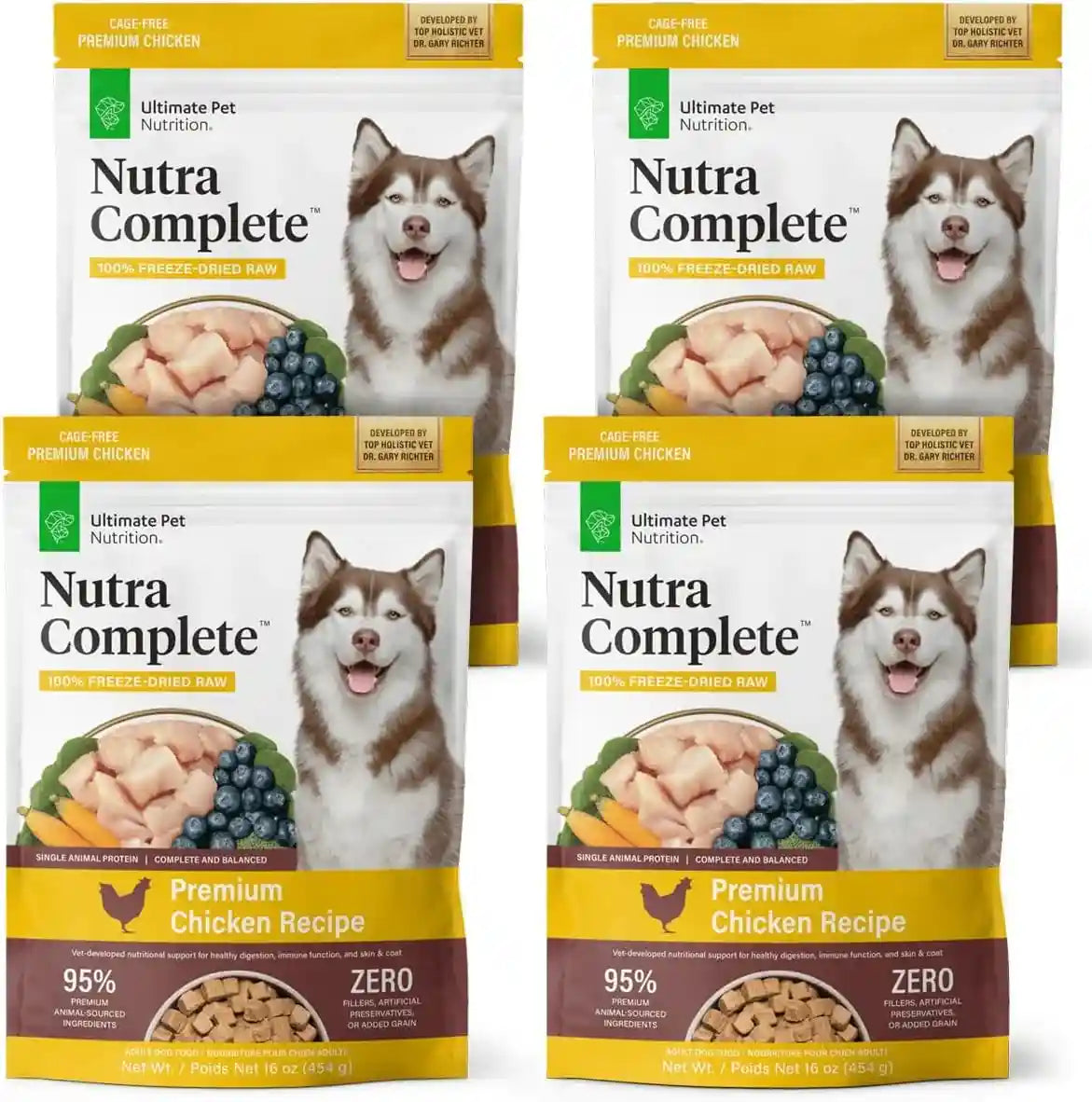 ultimate-pet-nutrition-nutra-complete-100-freeze-dried-raw-veterinarian-formulated-dog-food-with-antioxidants-prebiotics-and-amino-acids-1-pound-beef