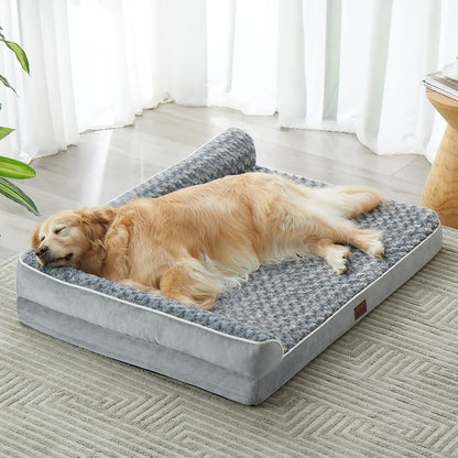 BFPETHOME Orthopedic Dog Beds for Large Dogs-Waterproof Sofa Dog Bed with Removable Washable Cover, Big Pet Bed with Waterproof Lining and Nonskid Bottom,Pet Bed for Large Dogs1