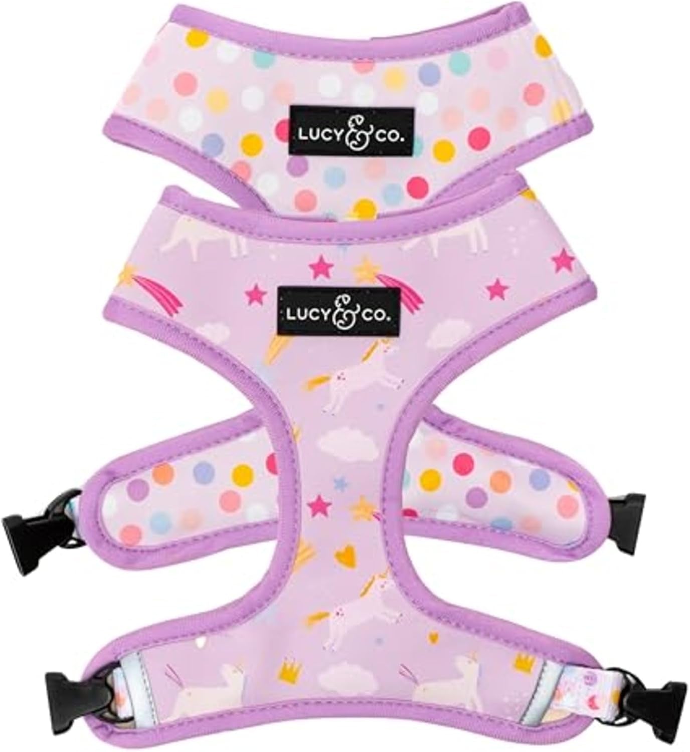 lucy-co-reversible-dog-harness-water-repellent-neoprene-dual-print-design-easy-swap-style-adjustable-comfort-fit-take-a-bow-reversible-harness-small