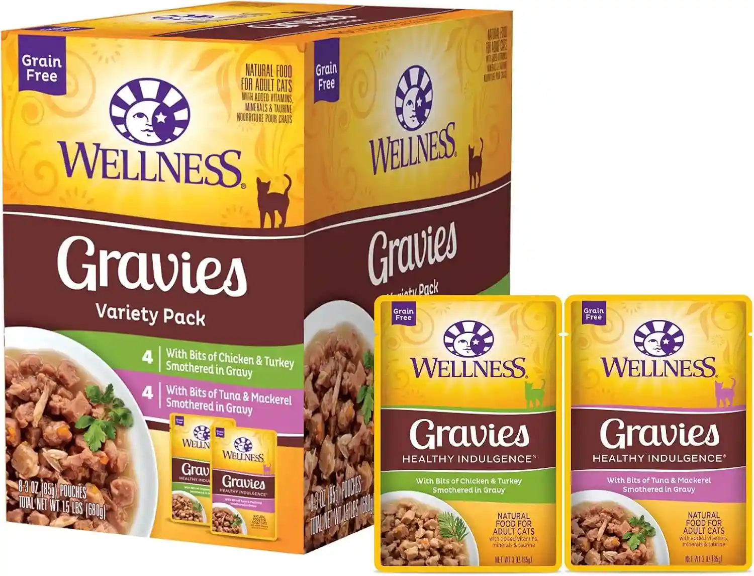 wellness-healthy-indulgence-morsels-variety-pack-adult-wet-cat-food-natural-protein-rich-grain-free-2-flavors-3-oz-pack-of-8-pouches