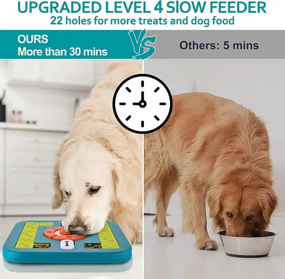 Dog Puzzle Toys, Treat Dispensing Dog Enrichment Toys for IQ Training and Brain Stimulation, Interactive Mentally Stimulating Toys as Gifts for Puppies, Cats, Dogs (M-Level 3)5