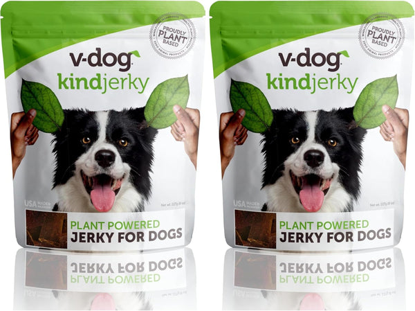 V-Dog Kind Jerky - 100% Vegan Jerky Dog Treats - Plant Based Protein and Superfoods - 8 Ounce - All Natural - Made in the USA7