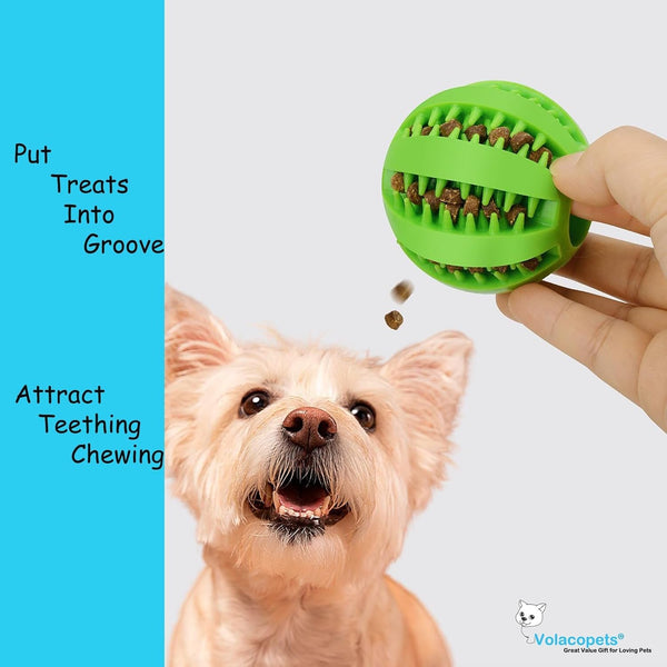 Volacopets Puppy Balls - Pack with Different Functions & Teething Toys for Small Dogs, Squeaky Dog Balls, Rubber Chew Toys for Enrichment2