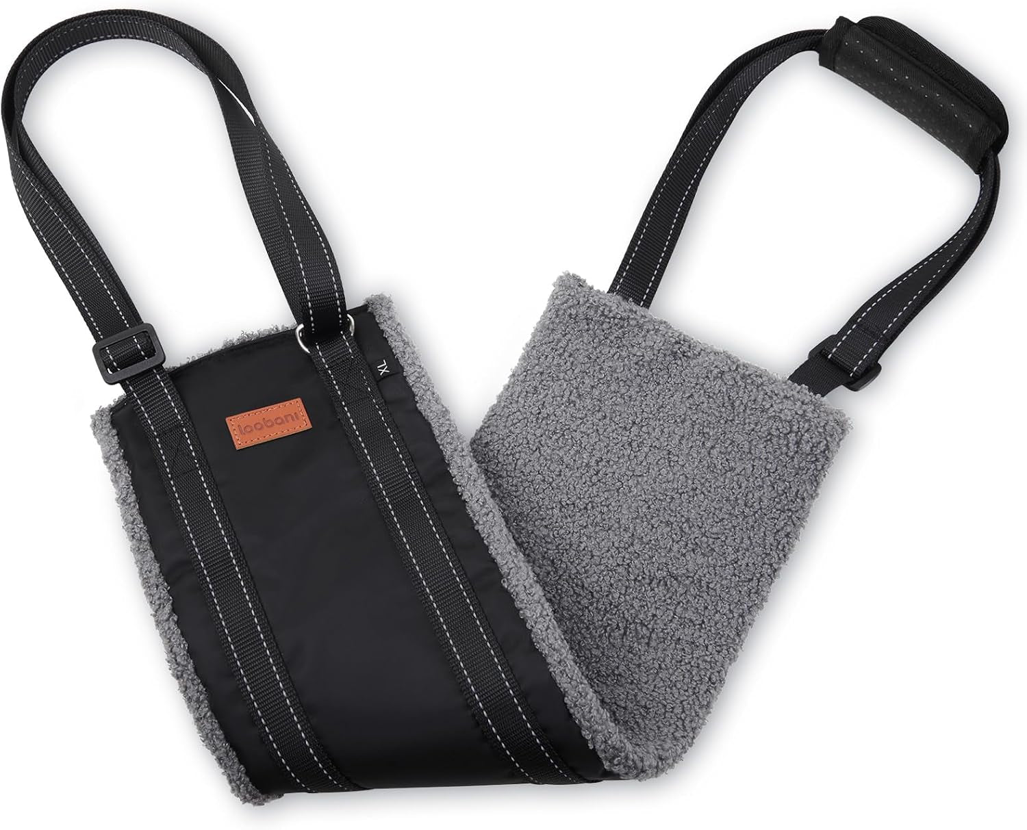 loobani-adjustable-dog-sling-for-large-dogs-hind-leg-support-acl-recovery-walking-stair-assistance-senior-dog-mobility-padded-comfort-adjustable-fit-lightweight-nylon-soft-plush-lining