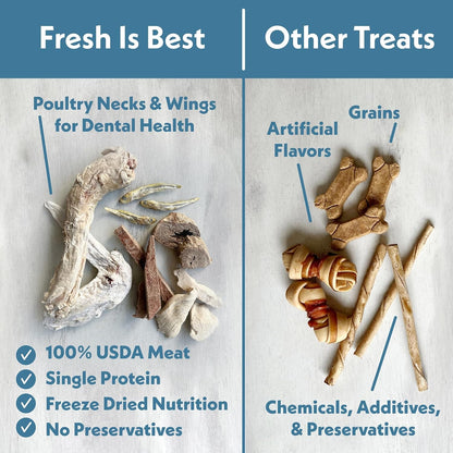 Fresh Is Best Freeze Dried Dog Treats - Raw Freeze Dried Chicken Breast for Dogs & Cats - Healthy Dog Training Treats in Resealable Zipper Bag - High-Protein Single Ingredient - Made in the USA3