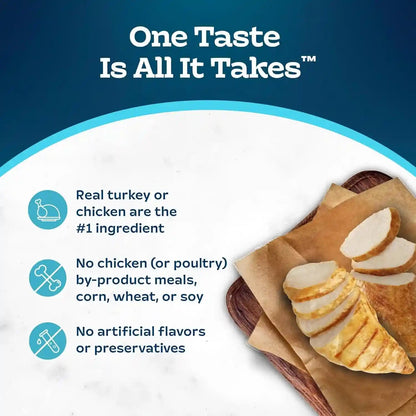Blue Buffalo Tastefuls Savory Singles Variety Pack, Wet Cat Food in Gravy, 2.6-Oz. Twin-Pack Trays, Chicken & Turkey Entreé (12 Count)6