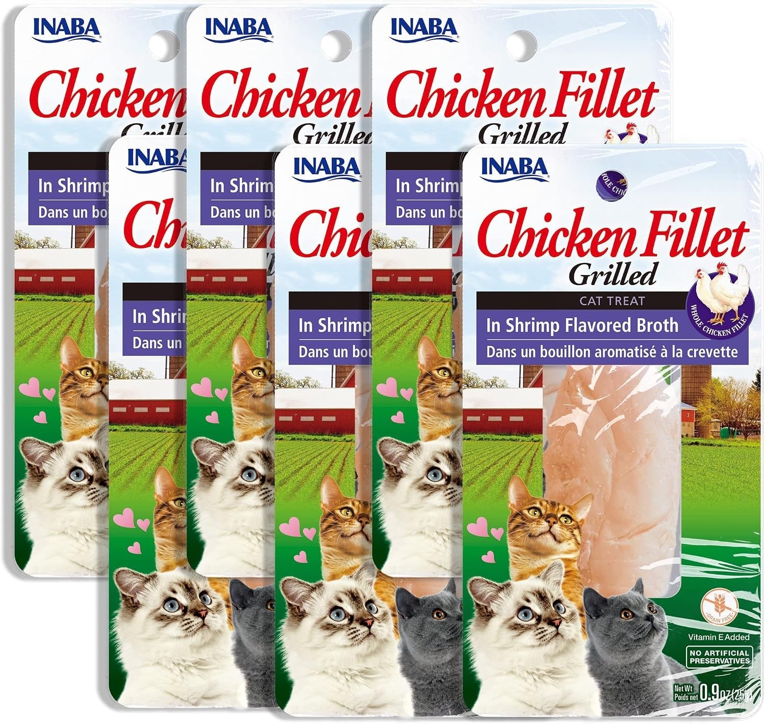 inaba-grilled-fillet-cat-treats-chicken-fillet-variety-box-10ct-hand-cut-grilled-chicken-broth-packed-vacuum-packed-78-moisture-immune-support-grain-free-10-x-0-9-oz-fillets