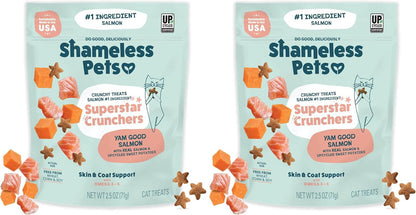 Shameless Pets Crunchy Cat Snacks & Treats – Healthy Cat Treats for Indoor Cats & Kittens with Catnip, Real Chicken & Digestive Support, Catnip N Chill (2.5 Oz)23