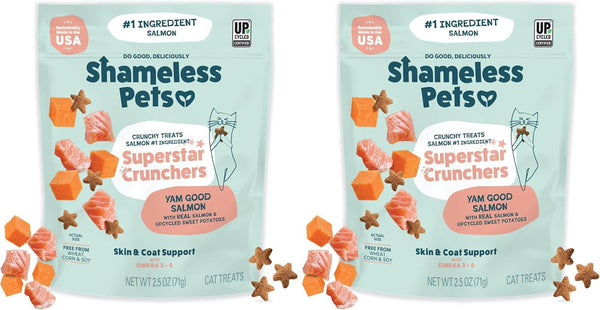 Shameless Pets Crunchy Cat Snacks & Treats – Healthy Cat Treats for Indoor Cats & Kittens with Catnip, Real Chicken & Digestive Support, Catnip N Chill (2.5 Oz)23