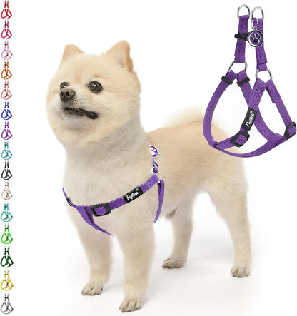 PUPTECK No Pull Dog Harness Soft Adjustable Basic Nylon Step in Puppy Vest Outdoor Walking with ID Tag73