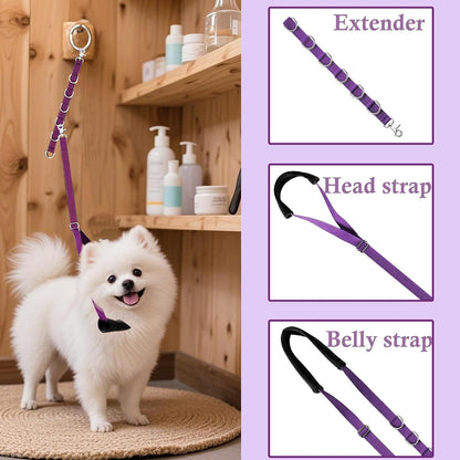 Pet Grooming Loop and Belly Strap for Dogs with Extension Strap, Nylon Restraint Noose Adjustable Slip Rope Dog Grooming Supplies for Dog Grooming Arm and Pet Grooming Table - 3 Pack5