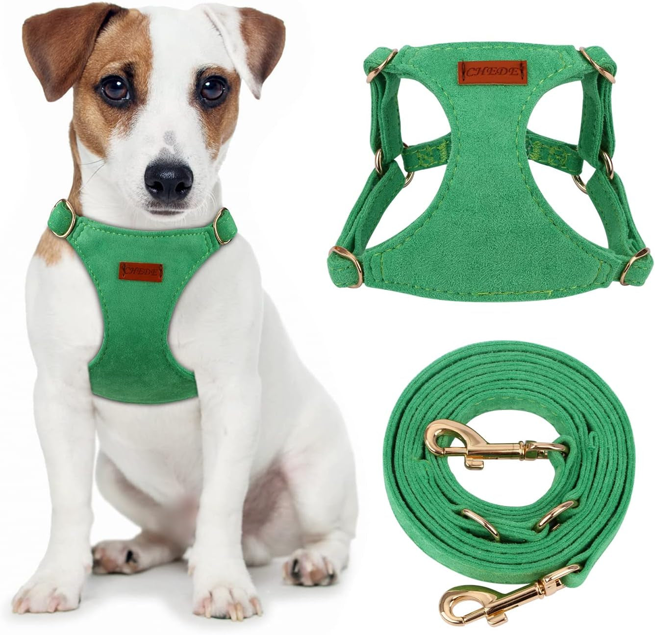 chede-no-pull-puppy-harness-and-multifunction-dog-leash-set-8-colors-soft-adjustable-no-choke-escape-proof-cute-lightweight-pet-vest-harness-for-small-and-medium-dog
