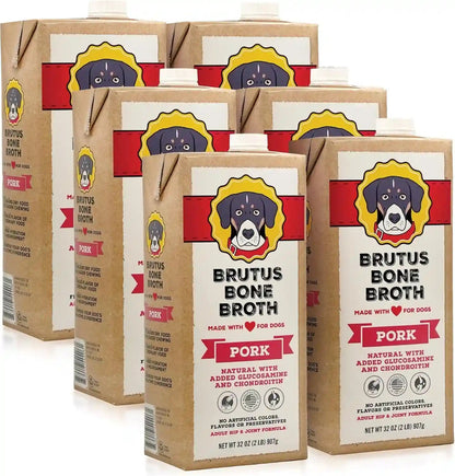 Brutus Chicken Broth Liquid for Dogs - All Natural Chicken Bone Broth for Dogs with Chondroitin Glucosamine Turmeric -Human Grade Dog Food Toppers for Picky Eaters & Dry Food -Tasty & Nutritious14