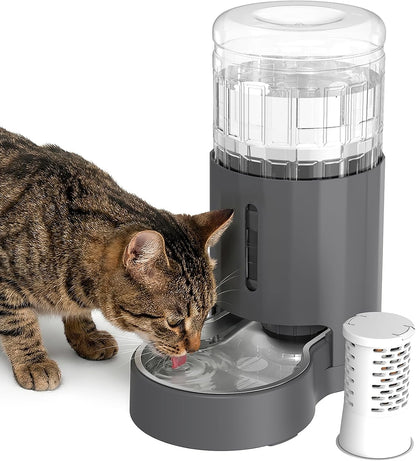 JUNSPOW Cat Water Dispenser and Stainless Steel Bowl | Automatic Gravity Water Dispenser for Cats or Small Medium Size Dogs, Large Capacity, Easy to Clean and Safe for Pets11