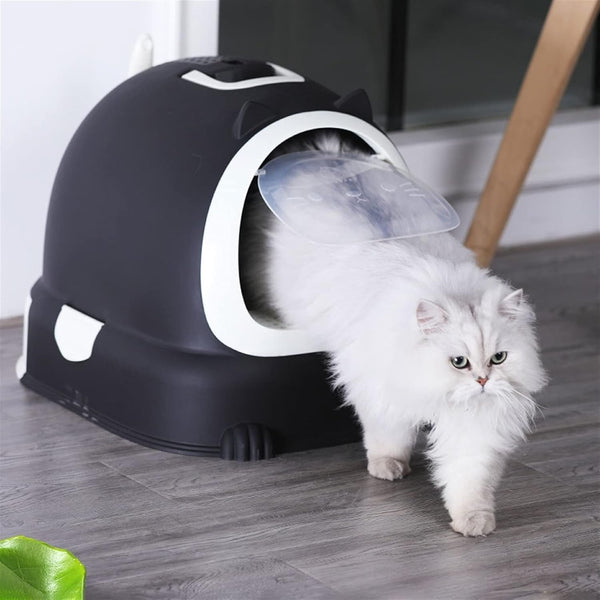 Dog Potty Training Toilet ﻿ Cat Litter Tray Fully Enclosed Large Drawer Type Toilet Oversized Poop Bowl Deodorant and Anti-Splashing and Pet with Spoon(A)5