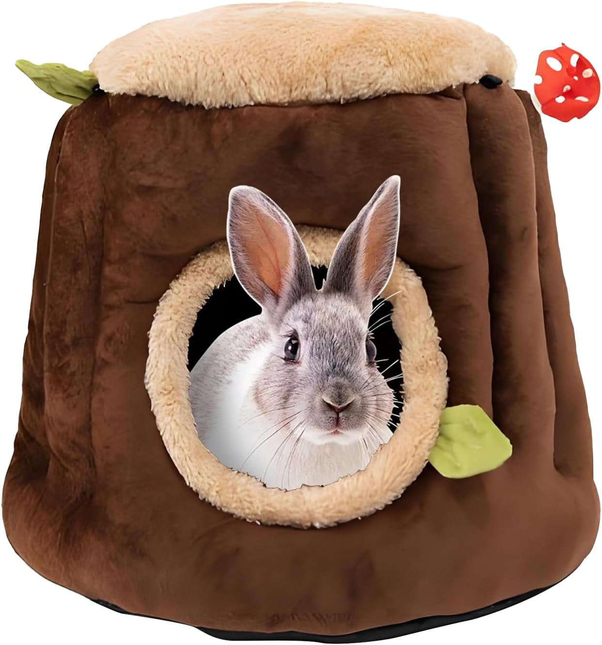 lyart-guinea-pig-hamster-bedding-or-hideout-for-mouse-mice-rat-ferret-bunny-fluff-bedding-bed-house-cage-accessories-dwarf-rabbits-hedgehog-bearded-dragon-warm-bedding-winter-nest-cave-washable2-l