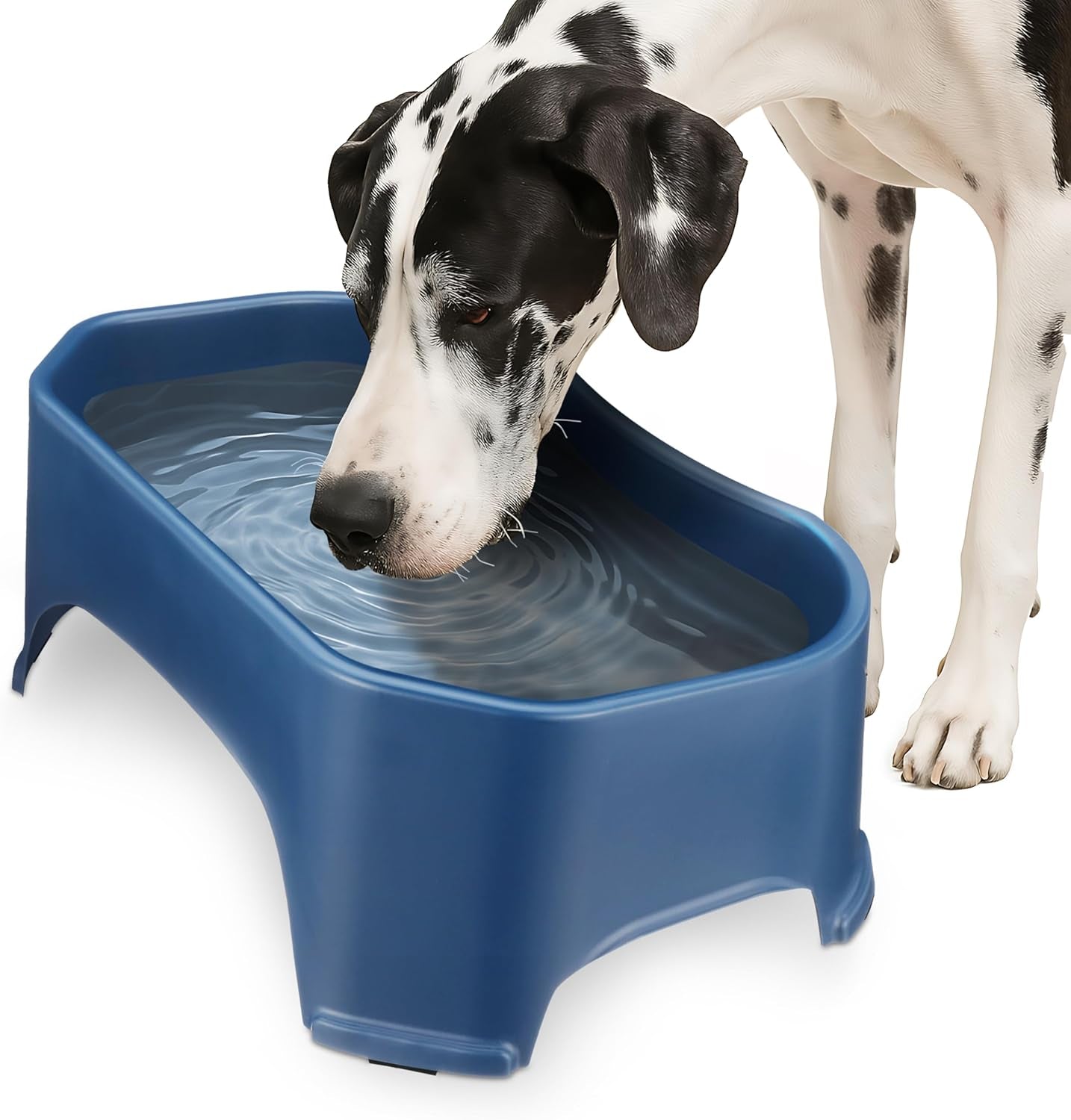 neater-pet-brands-extra-large-water-bowl-for-dogs-outdoor-dog-water-bowl-1-25-gallon-xl-capacity-big-trough-style-food-dish-for-indoors-or-outside-no-spill-large-dog-bowls-gunmetal-grey
