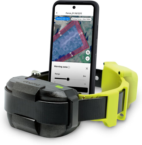 Dogtra GPS Fence – No Subscription, Custom Wireless Dog Fence with App, Smart Guidance & Return Reminder Tone/Vibration/Correction, IPX9K Waterproof Rechargeable Collar, Safe Freedom for Dogs 15 Lbs+1