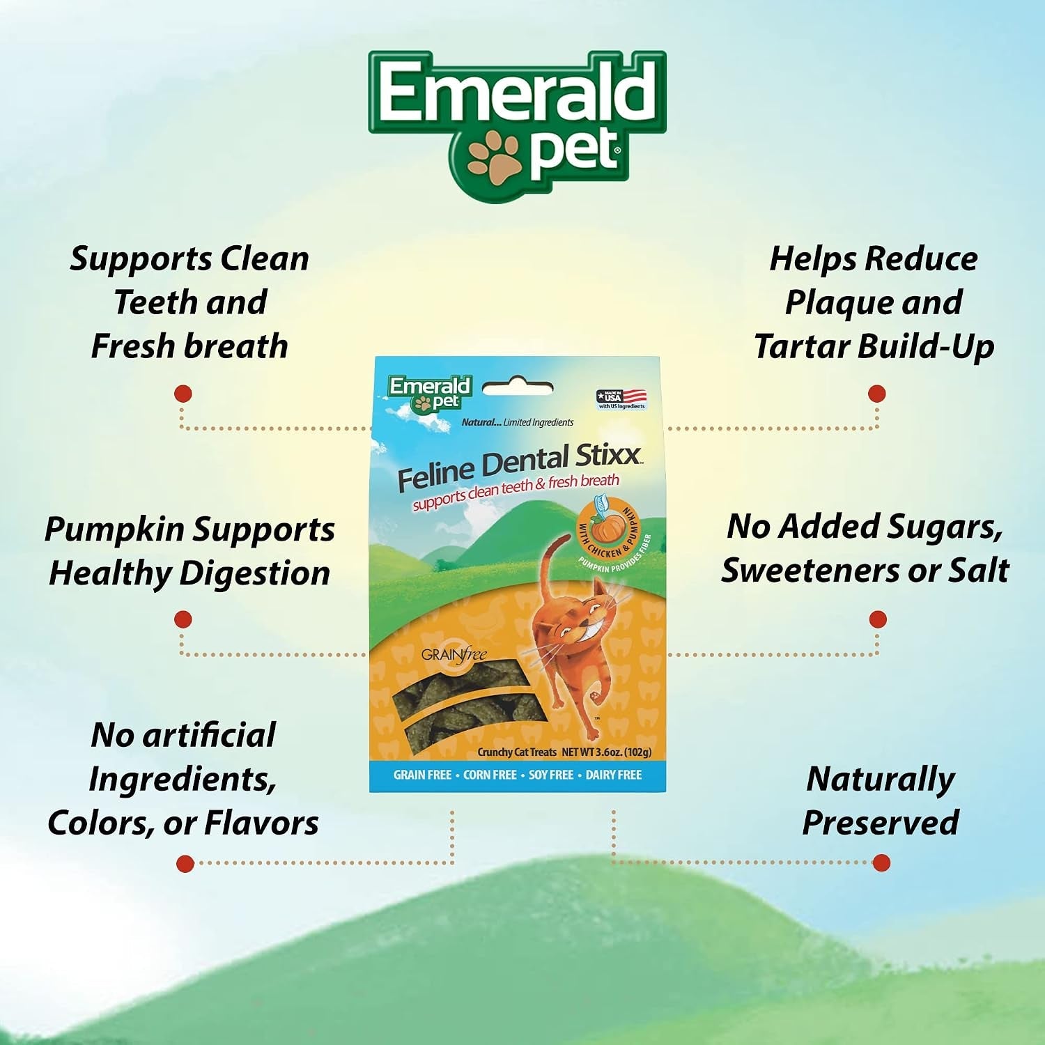 emerald-pet-grain-free-chicken-cat-dental-treats-crunchy-dental-sticks-for-cats-to-clean-teeth-reduce-plaque-tartar-freshen-breath-pumpkin-for-digestive-health-natural-cat-chews-3-6-oz